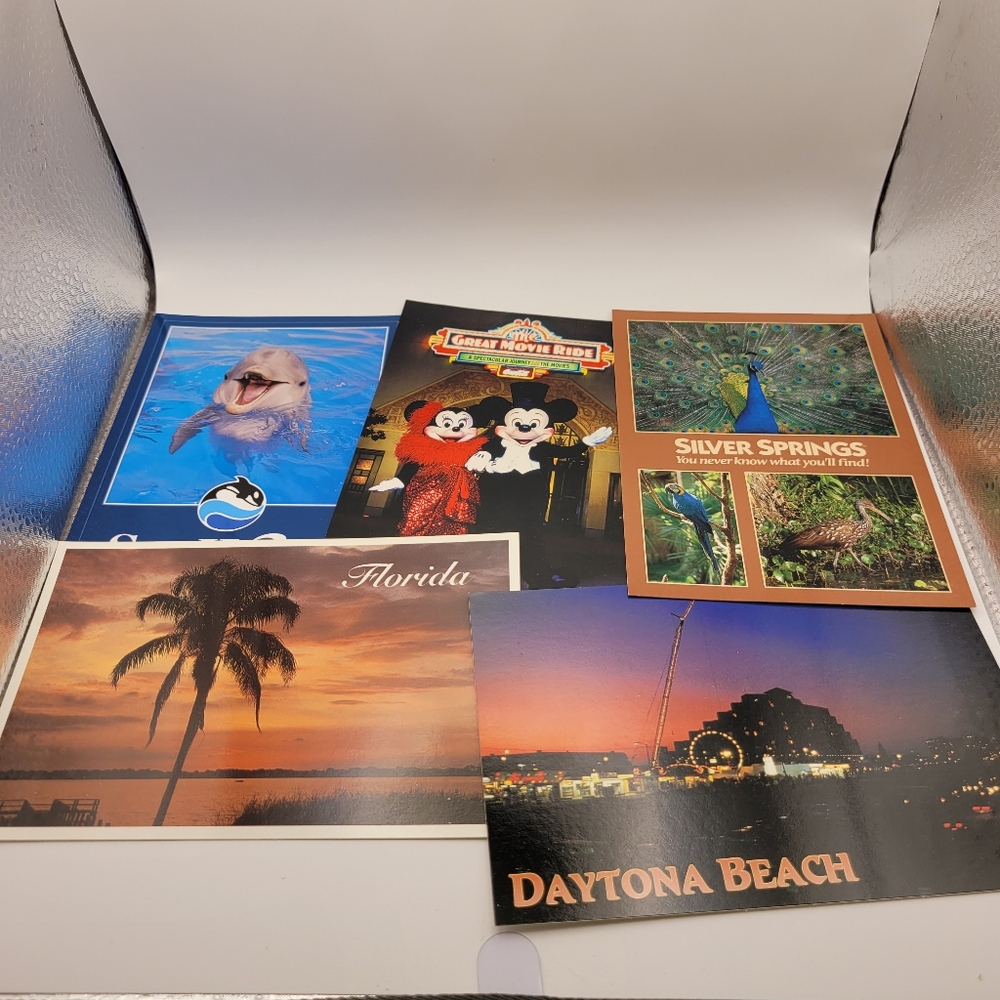 Lot of 5 Vintage Unused Postcards